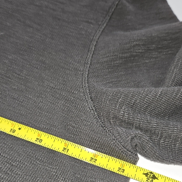 All Saints Charcoal Long Sleeve Henley XXL Regular Fit - Picture 7 of 9